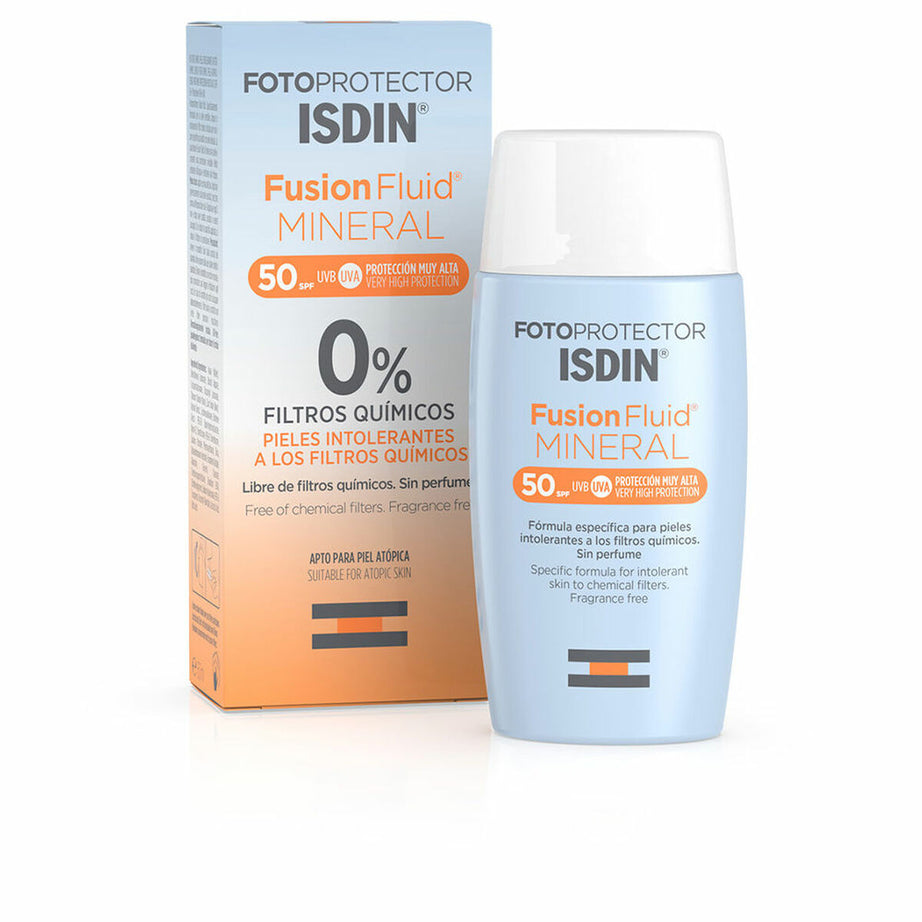 Facial Sun Cream Isdin Fotoprotector Fusion Fluid Mineral SPF 50+ 50 ml